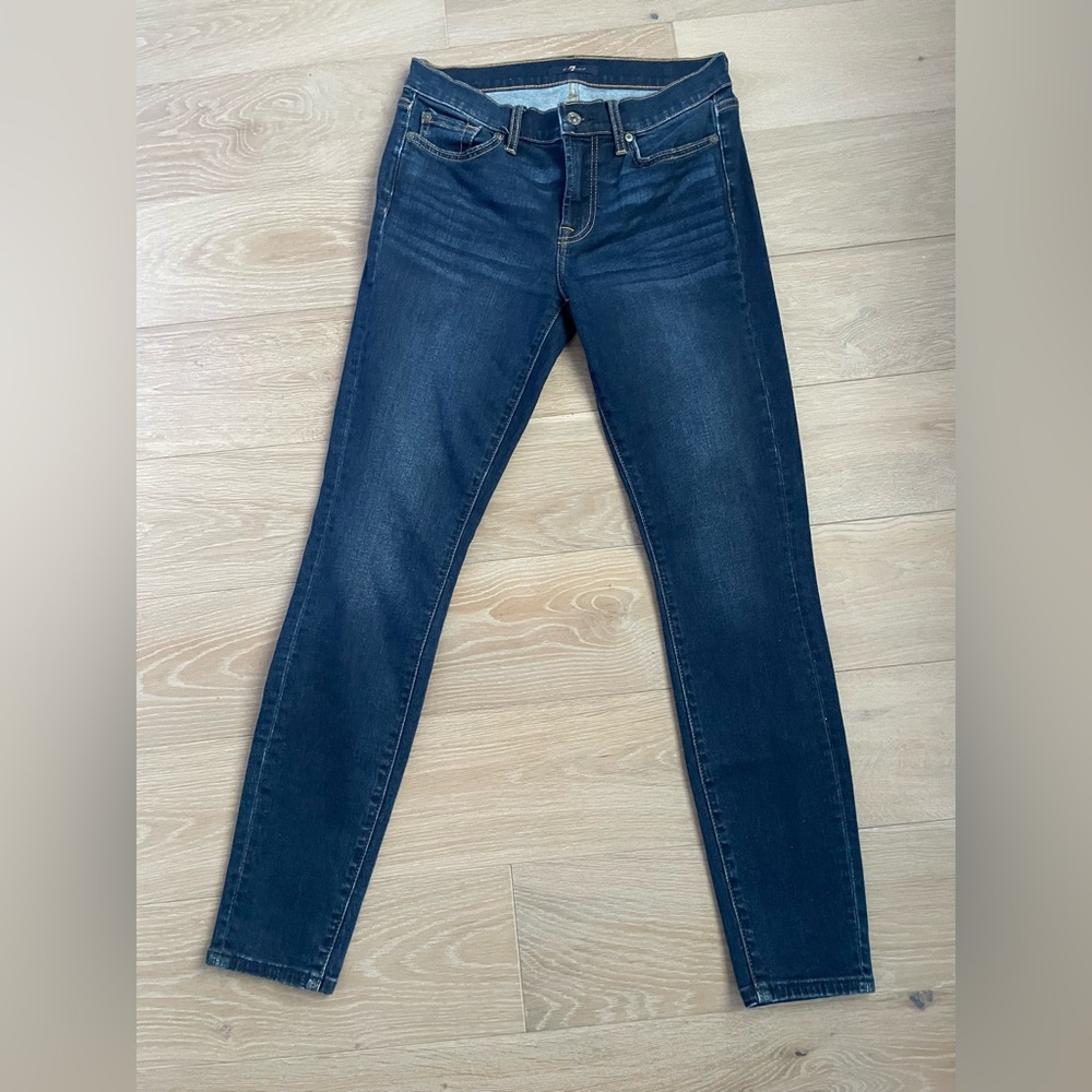 7 for All Mankind Gwenevere Skinny Blue Jeans - Size 27 - Like New